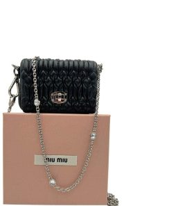 Borse Miu Miu | Micro Miu Miu Pochette Nero