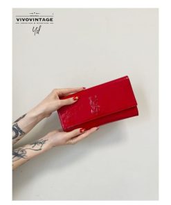 Borse Yves Saint Laurent | Pochette Ysl Vernis Rosso