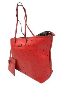 Borse Fendi | Shopper Fendi Traforata Rosso