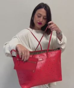 Borse Fendi | Shopper Fendi Traforata Rosso