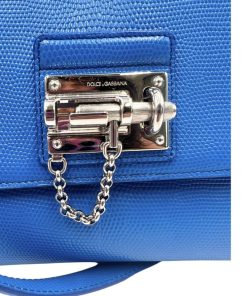 Borse Dolce & Gabbana | Satchel Dolce & Gabbana Monica Blu