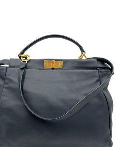 Borse Fendi | Fendi Peekaboo Con Tracolla Blu