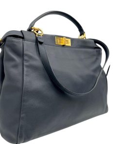 Borse Fendi | Fendi Peekaboo Con Tracolla Blu