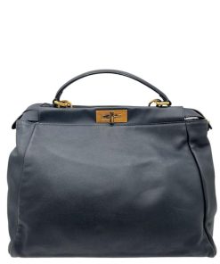 Borse Fendi | Fendi Peekaboo Con Tracolla Blu