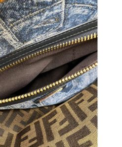 Borse Fendi | Fendi Peekaboo Con Tracolla Blu