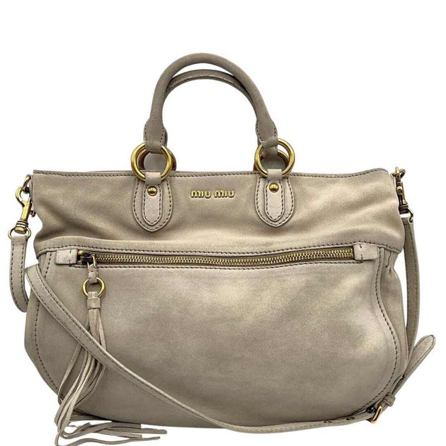 Borse Miu Miu | Borsa Con Tracolla Miu Miu Beige