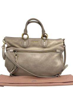 Borse Miu Miu | Borsa Con Tracolla Miu Miu Beige