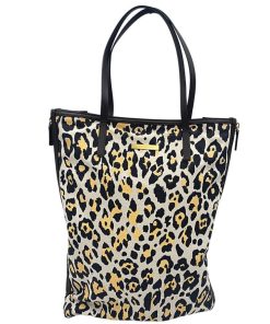 Borse Stella McCartney | Shopper Stella Mc Cartney In Tela Animalier Bianco