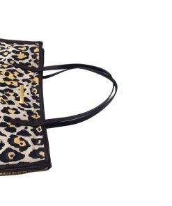 Borse Stella McCartney | Shopper Stella Mc Cartney In Tela Animalier Bianco