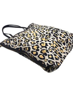 Borse Stella McCartney | Shopper Stella Mc Cartney In Tela Animalier Bianco