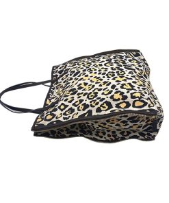 Borse Stella McCartney | Shopper Stella Mc Cartney In Tela Animalier Bianco