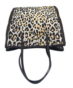 Borse Stella McCartney | Shopper Stella Mc Cartney In Tela Animalier Bianco