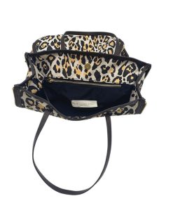 Borse Stella McCartney | Shopper Stella Mc Cartney In Tela Animalier Bianco