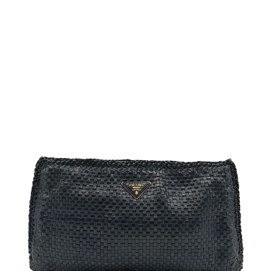 Borse Prada | Pochette Prada Intreccio Nero