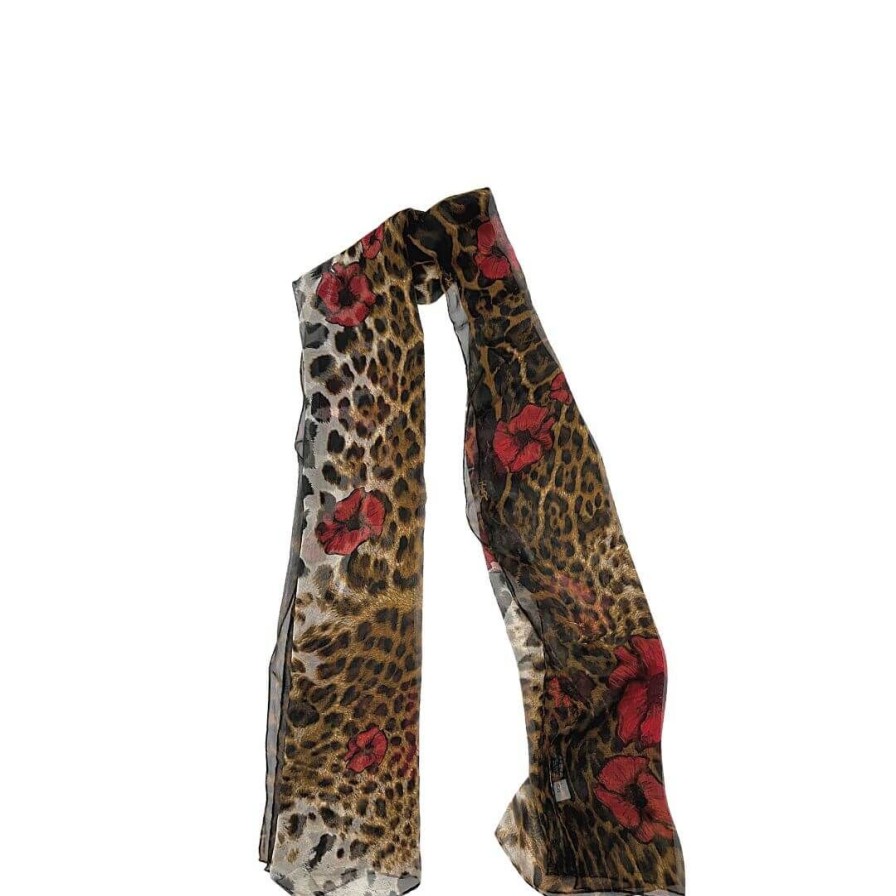 Accessori Yves Saint Laurent | Foulard Ysl Marrone