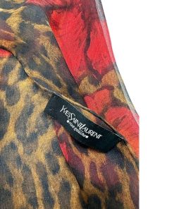 Accessori Yves Saint Laurent | Foulard Ysl Marrone