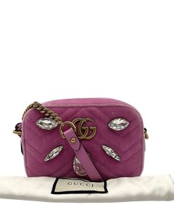 Borse Gucci | Marmont Gucci Velvet Rosa