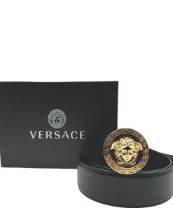 Accessori Versace | Cintura Medusa Versace Nero