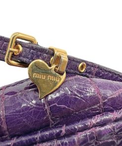 Borse Miu Miu | Miu Miu Pochette Cocco Viola