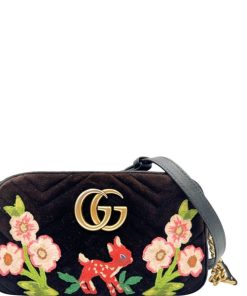 Borse Gucci | Gucci Marmont Velvet Marrone