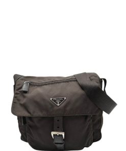 Borse Prada | Cartella Prada Nylon Marrone