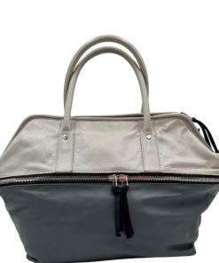 Borse Marni | Shopper Marni Bicolore Grigio