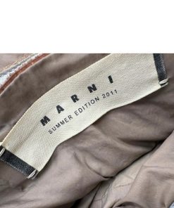 Borse Marni | Shopper Marni Bicolore Grigio