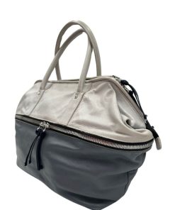 Borse Marni | Shopper Marni Bicolore Grigio