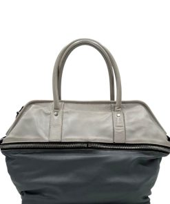 Borse Marni | Shopper Marni Bicolore Grigio