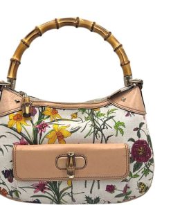 Borse Gucci | Gucci Bamboo Flora Beige