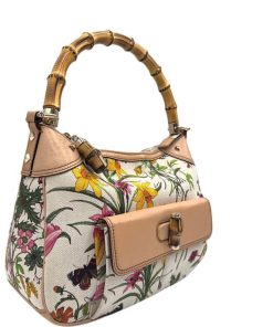 Borse Gucci | Gucci Bamboo Flora Beige