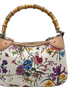 Borse Gucci | Gucci Bamboo Flora Beige