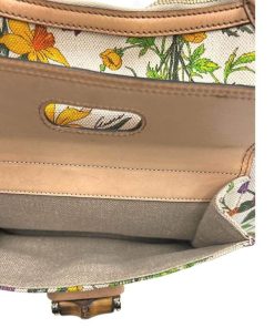 Borse Gucci | Gucci Bamboo Flora Beige