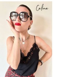 Accessori Céline | Occhiali Da Sole Celine Nero