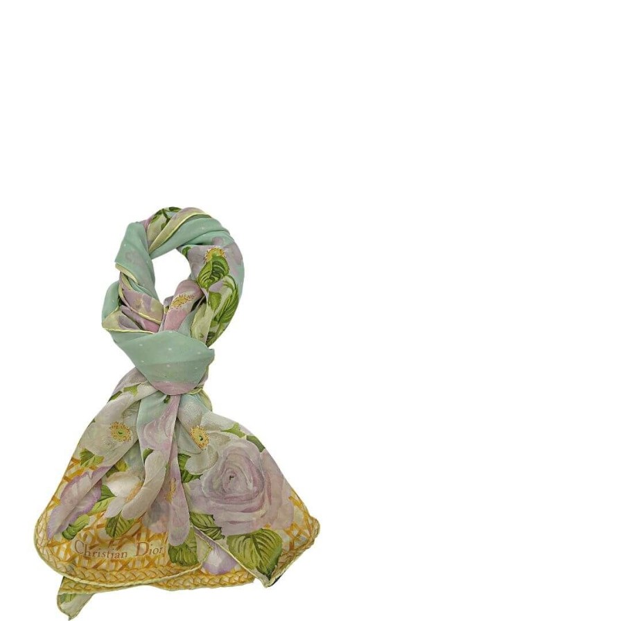 Accessori Dior | Foulard Dior In Seta Multicolore