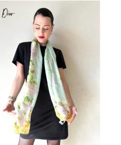 Accessori Dior | Foulard Dior In Seta Multicolore