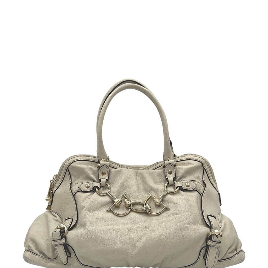 Borse Gucci | Shopper Gucci Morsetto Bianco