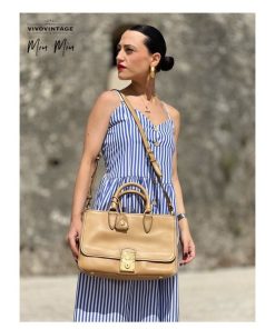 Borse Miu Miu | Borsa A Mano Miu Miu Cammello Beige