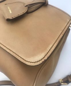 Borse Miu Miu | Borsa A Mano Miu Miu Cammello Beige