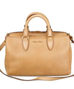 Borse Miu Miu | Borsa A Mano Miu Miu Cammello Beige