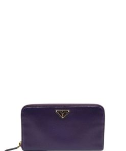 Accessori Prada | Portafoglio Prada Saffiano Viola