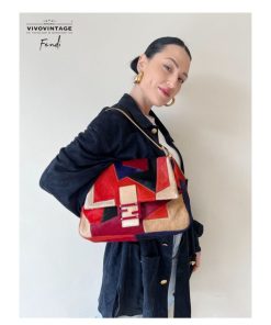 Borse Fendi | Borsa A Spalla Fendi Geometrica Multicolore