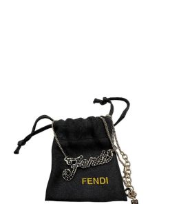 Accessori Fendi | Collana Fendi Strass Oro