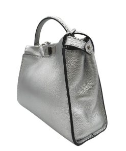 Borse Fendi | Fendi Peekaboo Media Argento