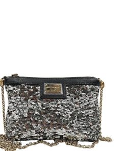 Borse Dolce & Gabbana | Pochette Dolce & Gabbana Paillettes Argento