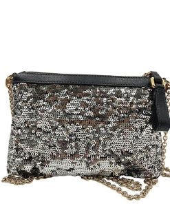 Borse Dolce & Gabbana | Pochette Dolce & Gabbana Paillettes Argento