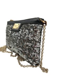 Borse Dolce & Gabbana | Pochette Dolce & Gabbana Paillettes Argento