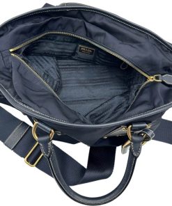 Borse Prada | Prada Shopper Con Tracolla Blu