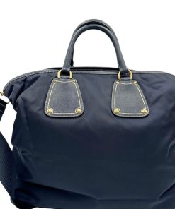 Borse Prada | Prada Shopper Con Tracolla Blu