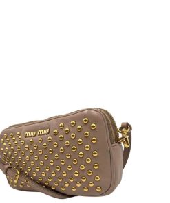 Borse Miu Miu | Pochette Miu Miu Borchie Rosa